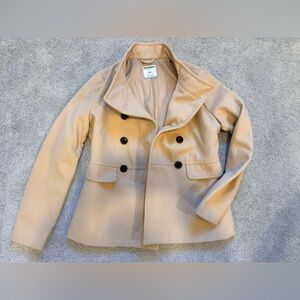 Tan Peacoat Old Navy